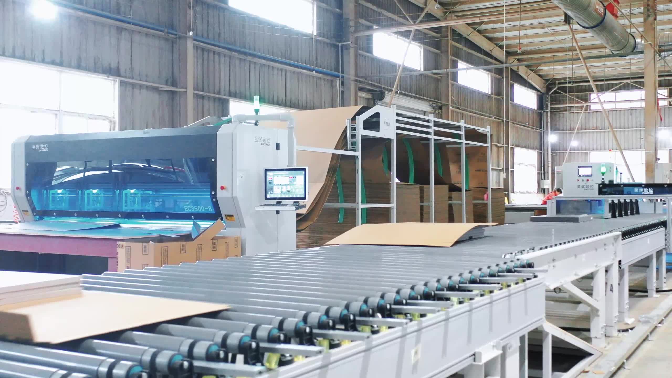 Excitech CNC SICHUAN CHENGDU इंप्रेशन पैकेजिंग लाइन प्रोजेक्ट का केस शेयरिंग।