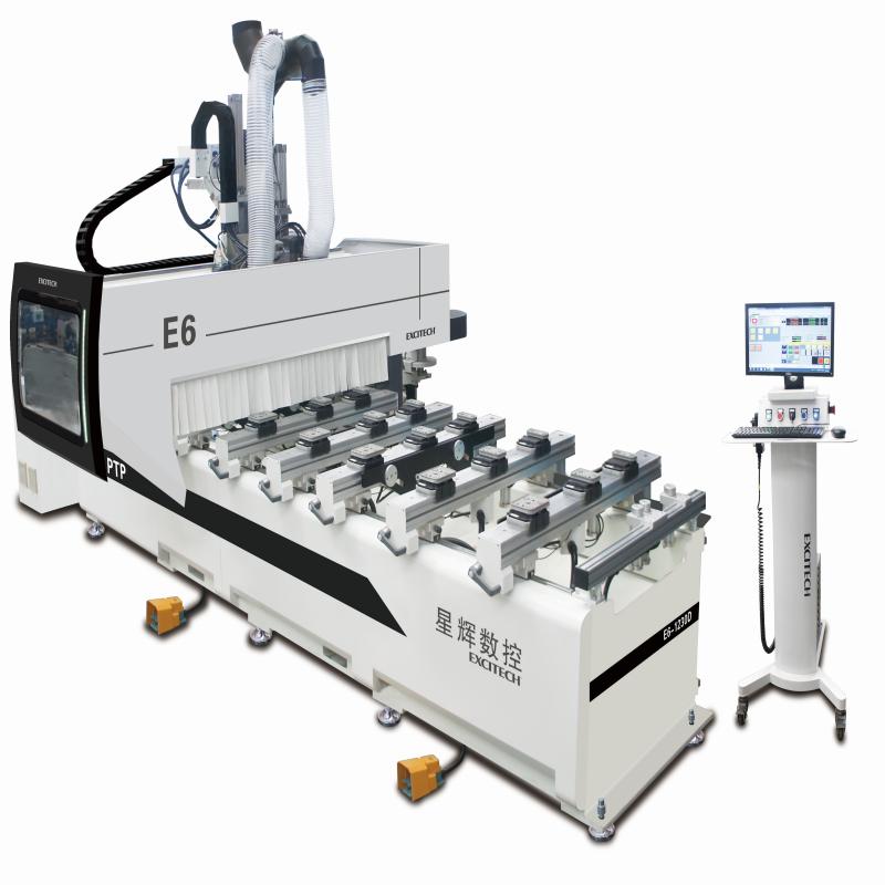 फ़र्निचर बोर्ड पंचिंग के लिए E6 PTP वुडवर्किंग मशीन